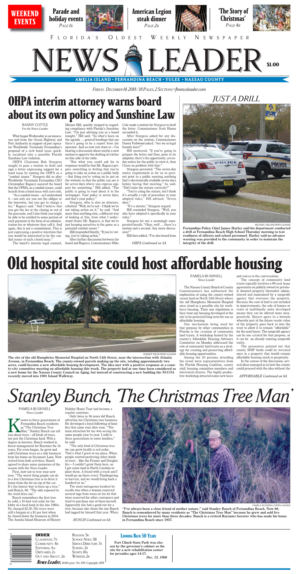 Stanley Bunch, ‘The Christmas Tree Man’ PAMELA BUSHNELL Holiday Home Tour Had Become a News-Leader Regular Customer