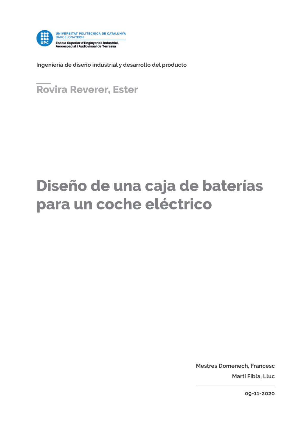 Diseño De Una Caja De Baterías Para Un Coche Eléctrico