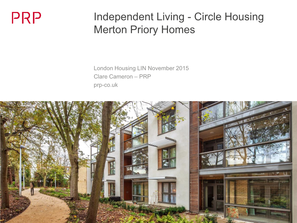 Independent Living - Circle Housing Merton Priory Homes