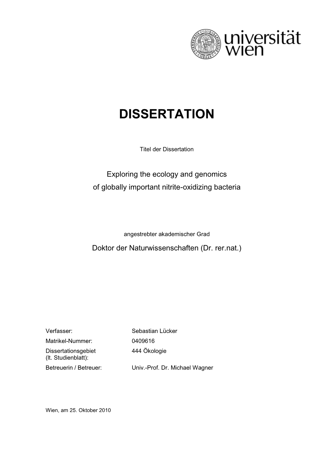 Dissertation