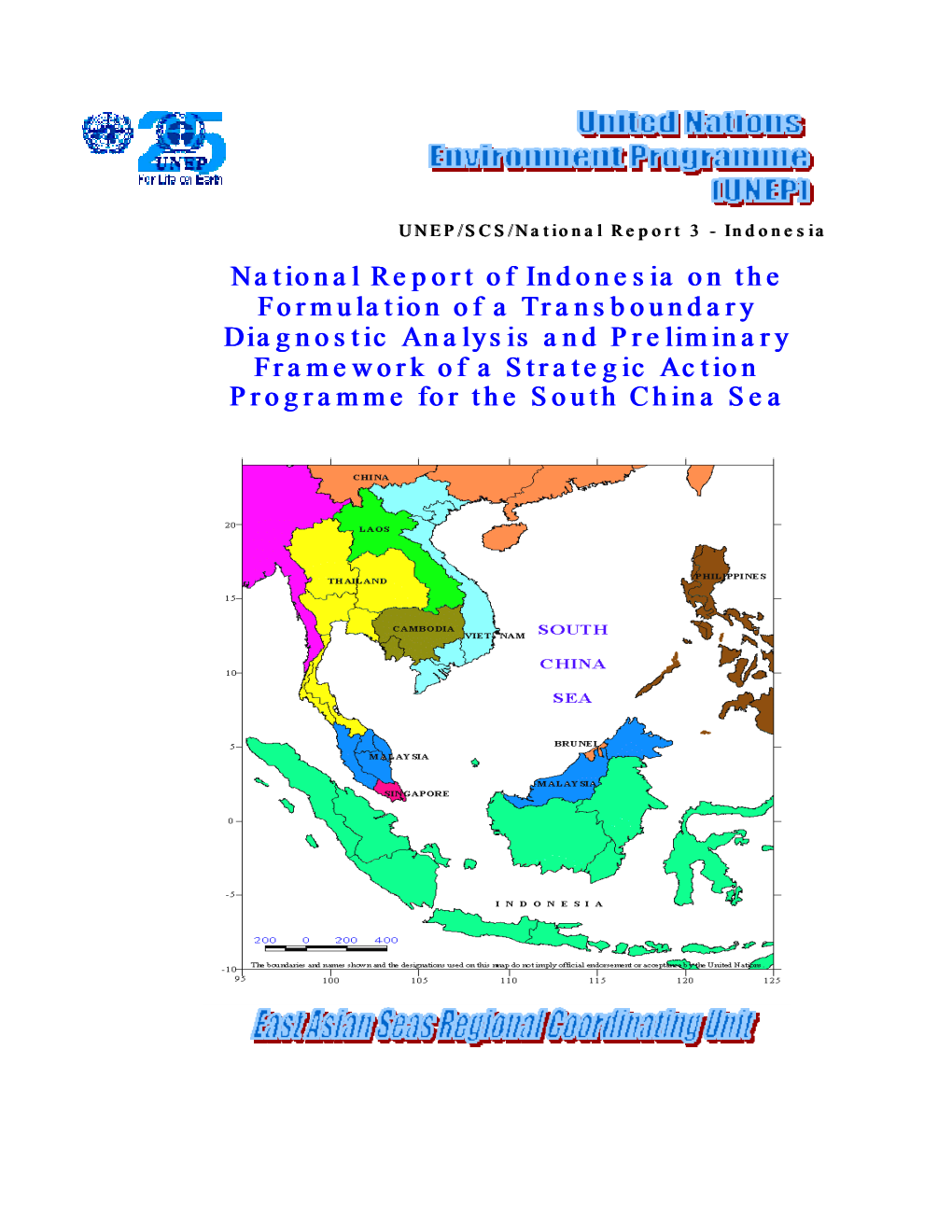 National Report of Indonesia on the Formulation of a Transboundary