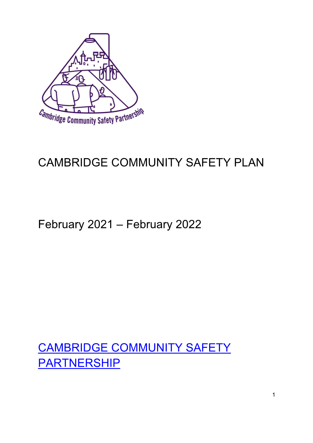 Community Safety Plan 2021/22