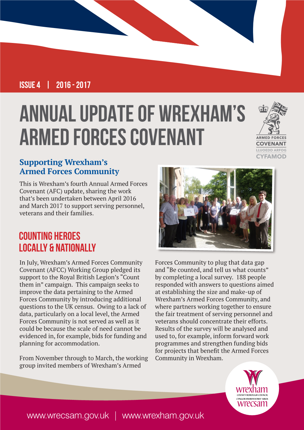 2017 ANNUAL UPDATE of Wrexham’S Armed Forces Covenant