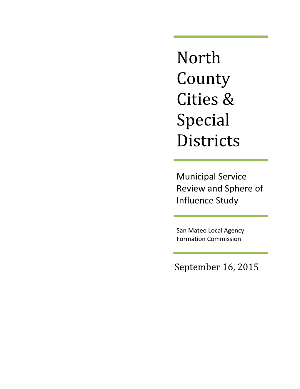 North County Cities & Special Districts