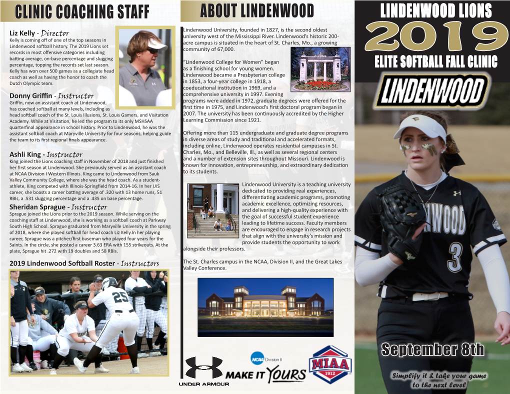 Lindenwood Lions Clinic Coaching Staff About