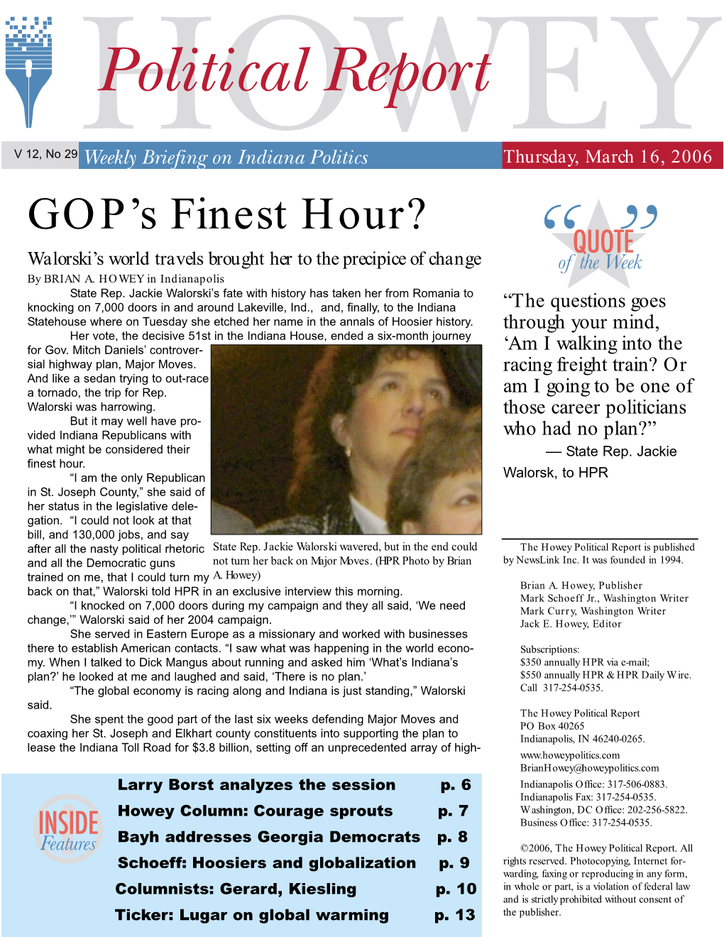 GOP's Finest Hour?