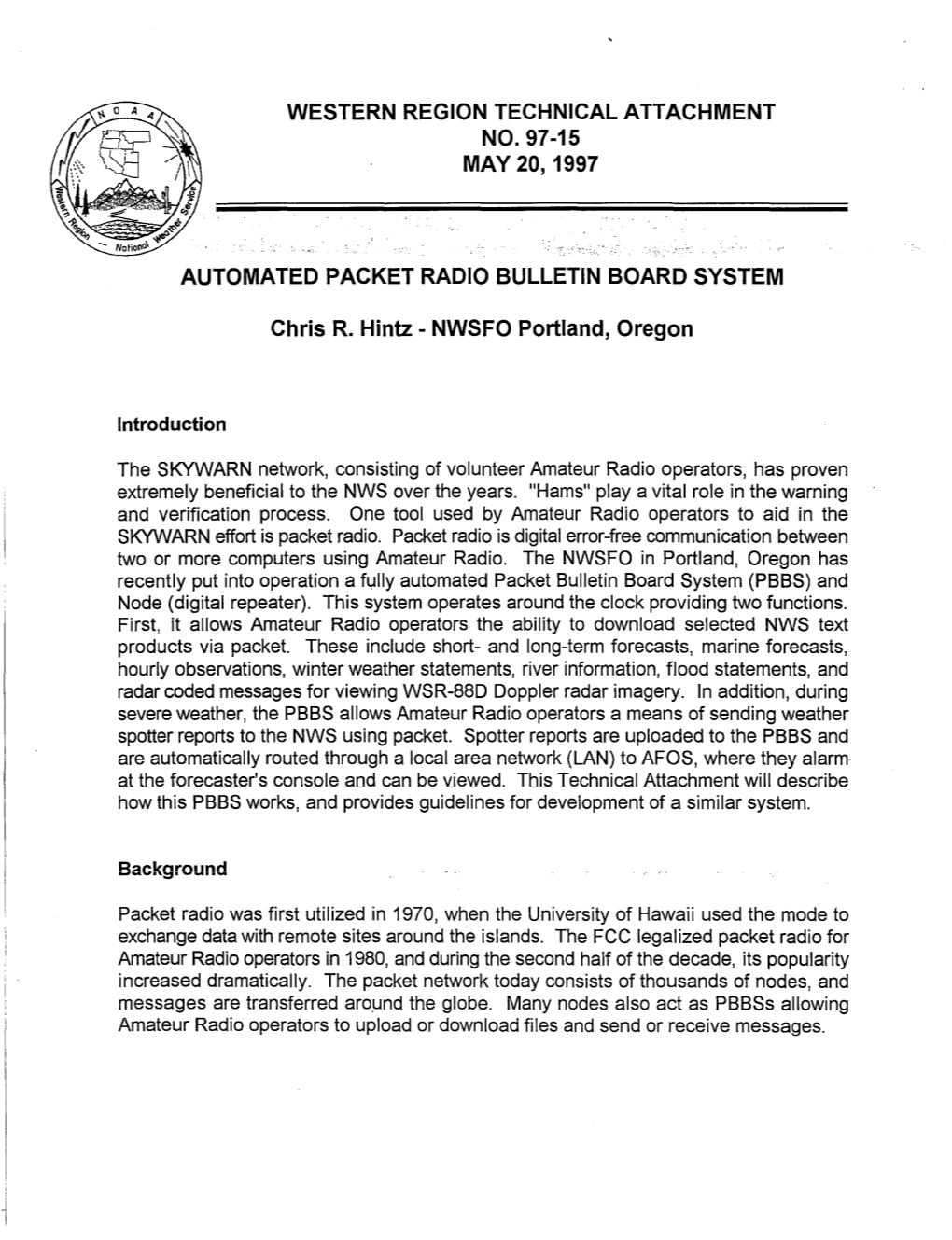 Automated Packet Radio Bulletin Board System