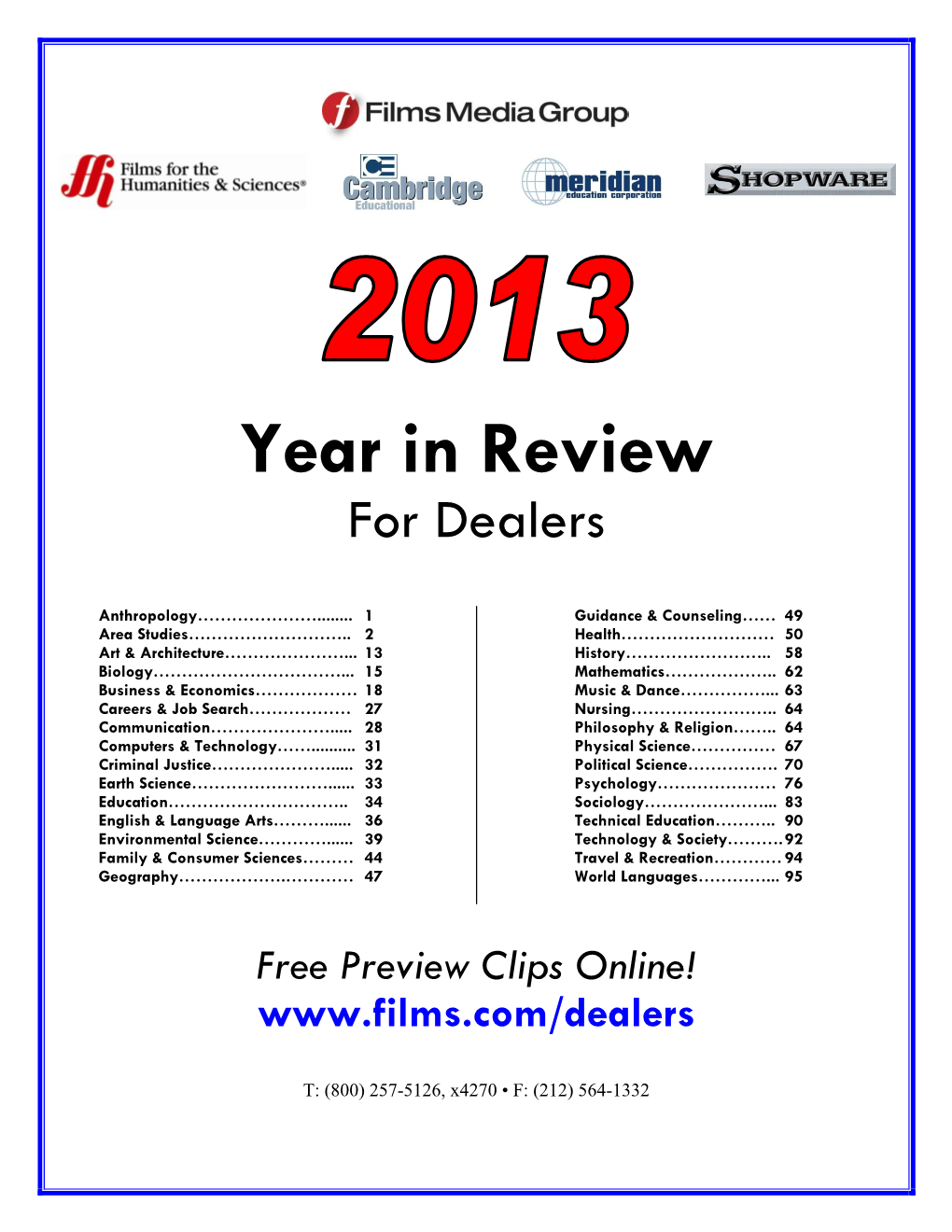 Year in Review for Dealers