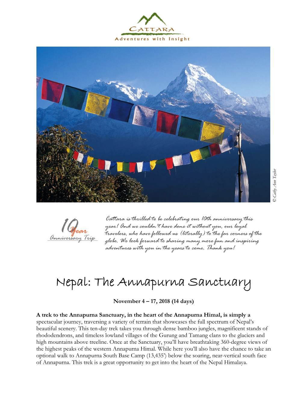 The Annapurna Sanctuary