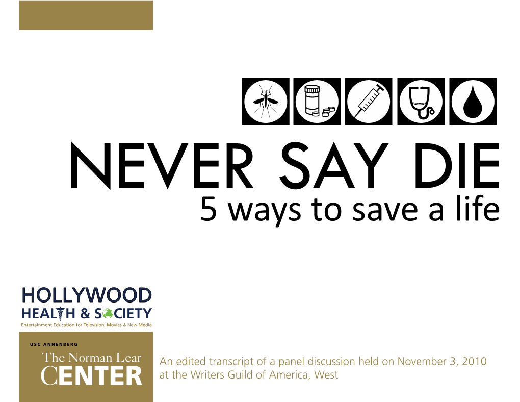 Never Say Die: 5 Ways to Save a Life