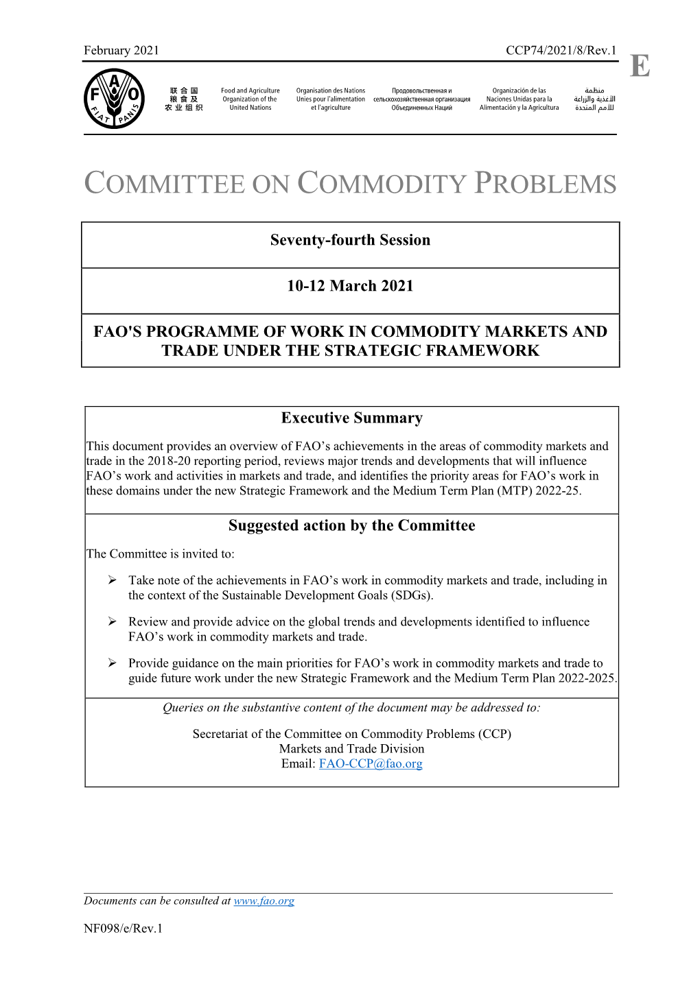 Committee on Commodity Problems