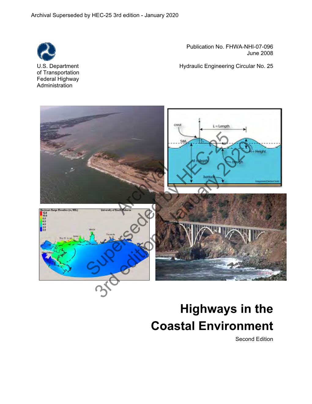 Highways in the Coastal Environment Second Edition Archival