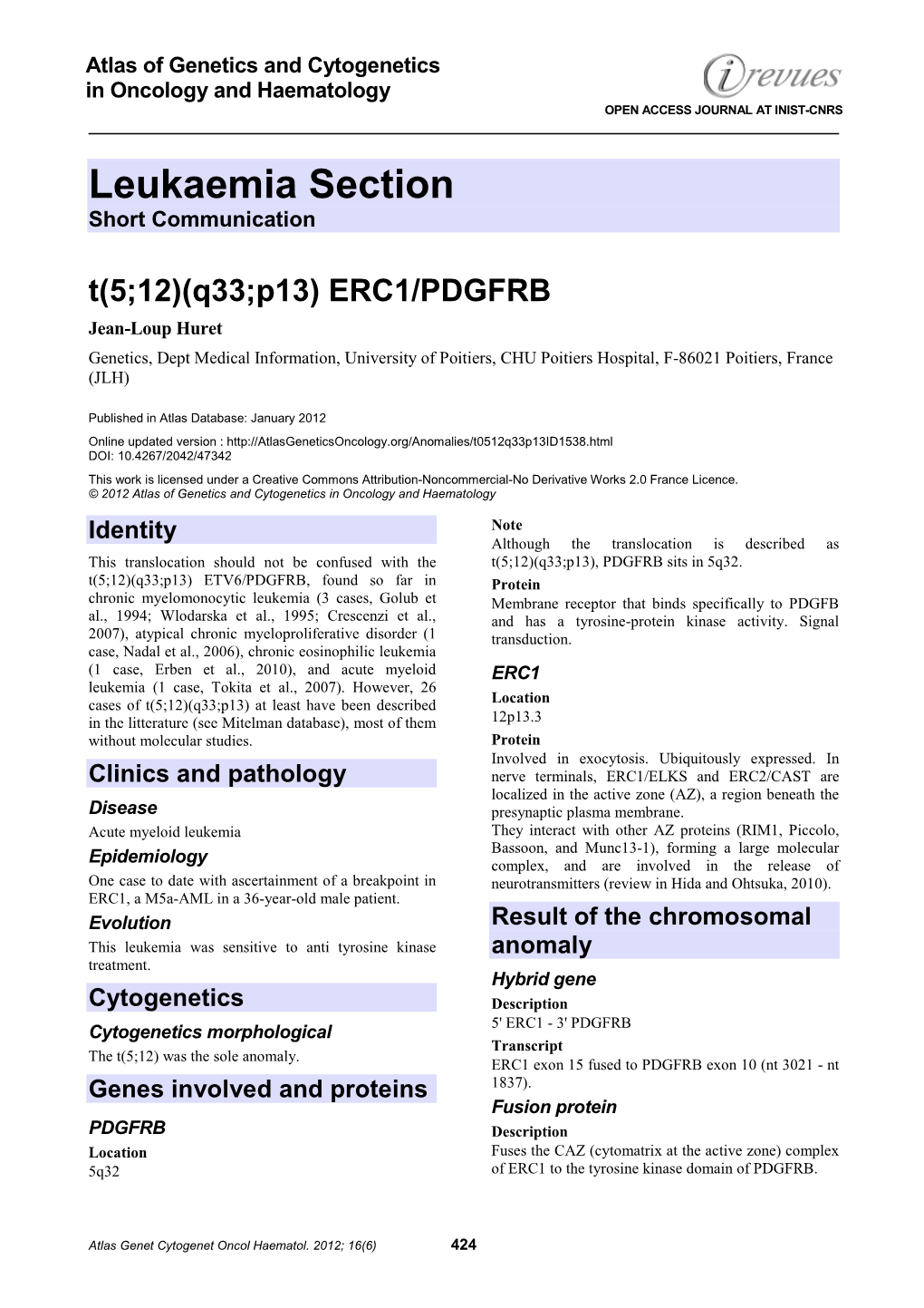 Leukaemia Section