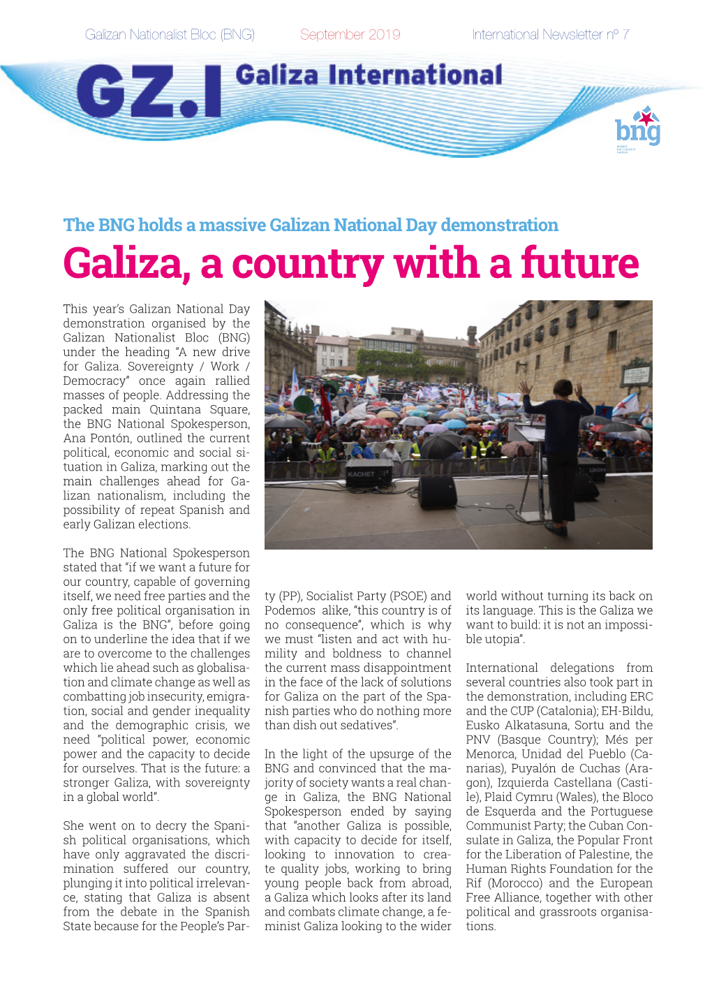 Galiza, a Country with a Future