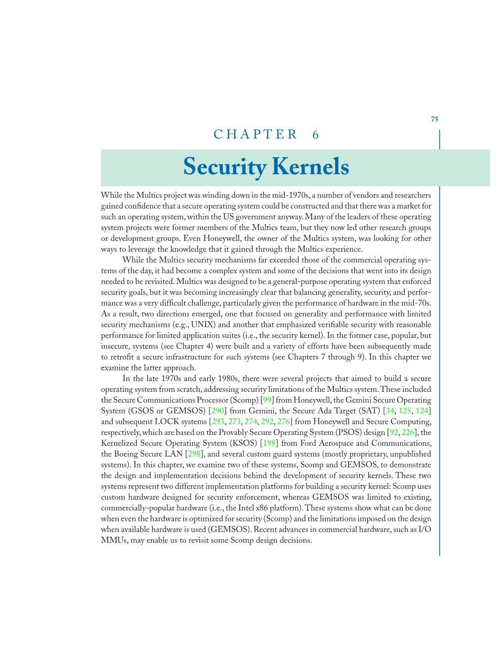 Security Kernels