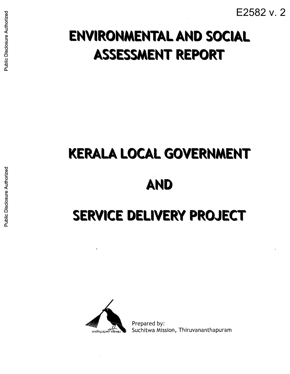 ENVIRONMENTAL and SOCIAL ASSESSMENT REPORT Public Disclosure Authorized