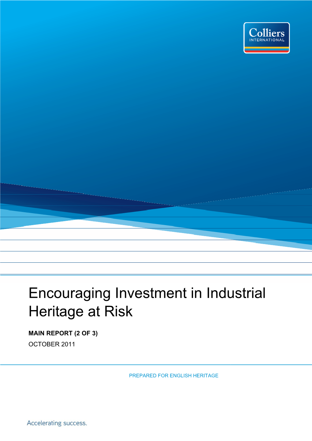 Encouraging Investment in Industrial Heritage at Risk