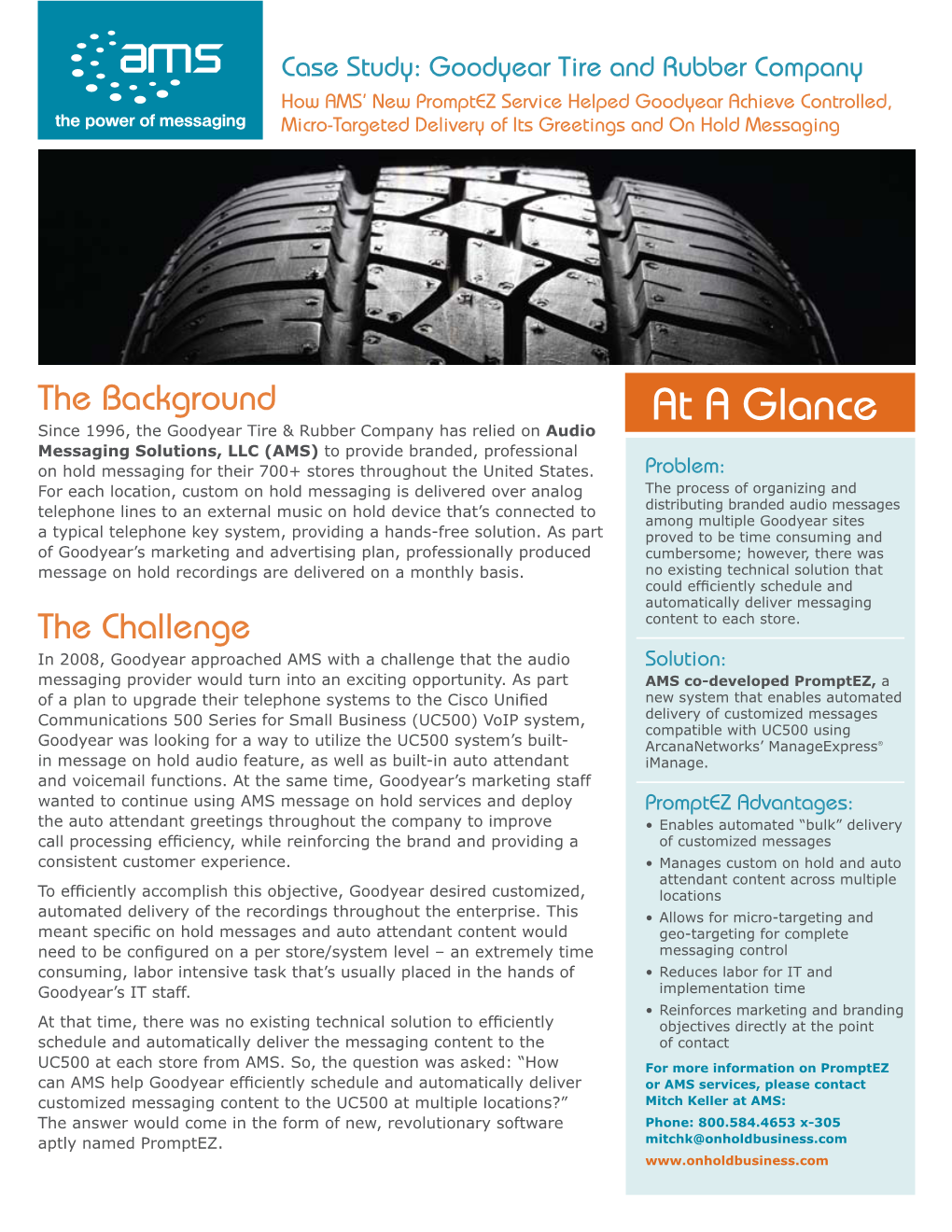 Case Study: Goodyear Tire and Rubber Company