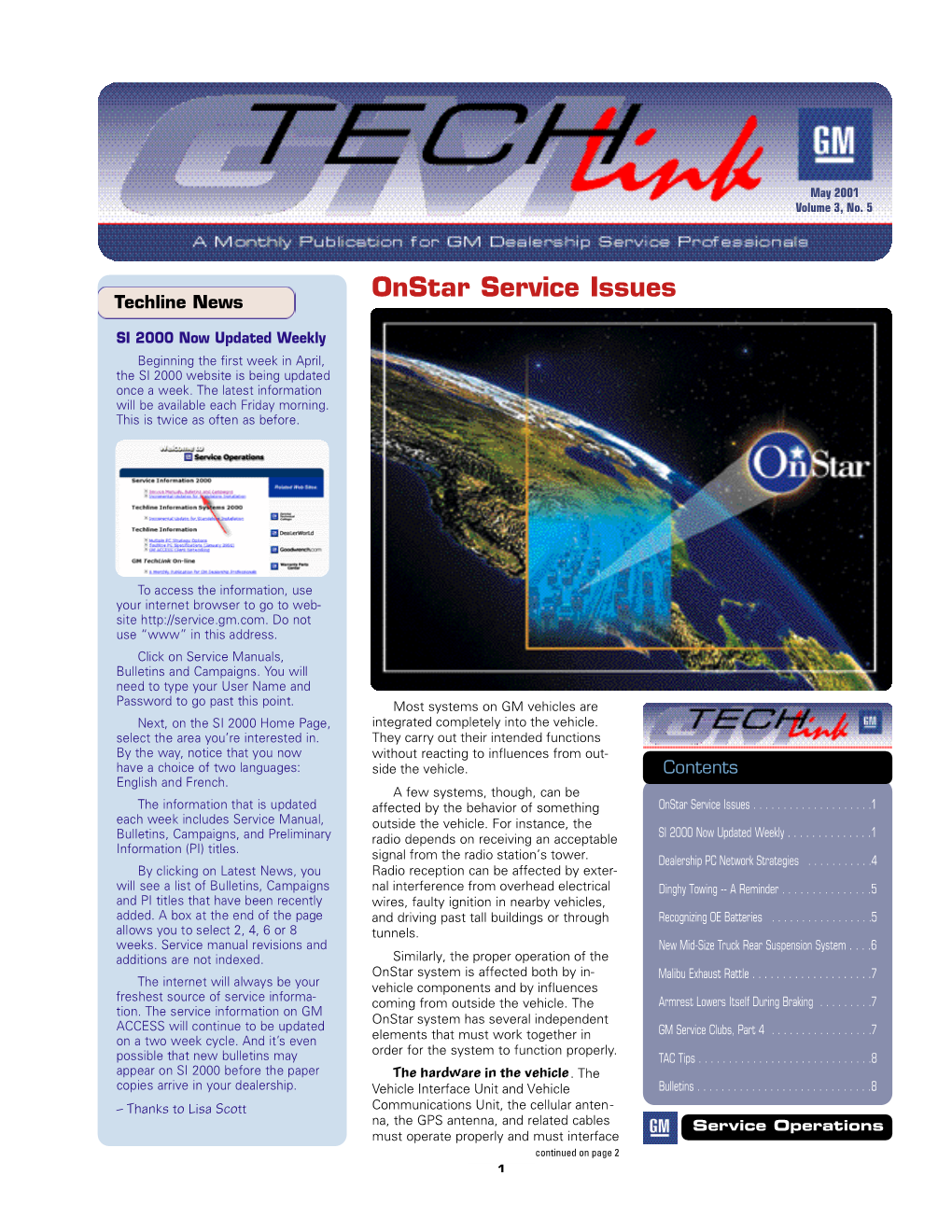 Onstar Service Issues Techline News