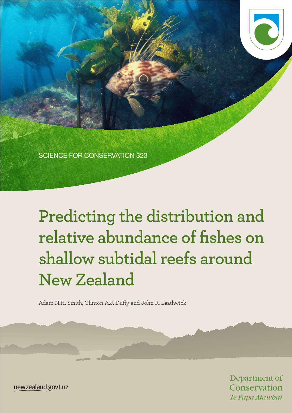 Predicting the Distribution and Relative Abundance of Fishes on Shallow Subtidal Reefs Around New Zealand