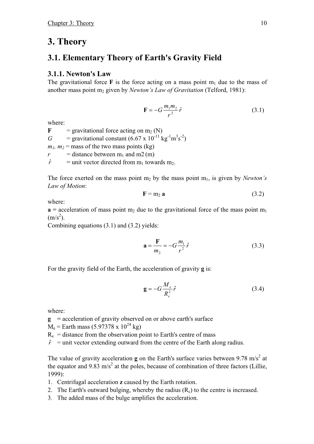 3.2. Gravity Anomalies