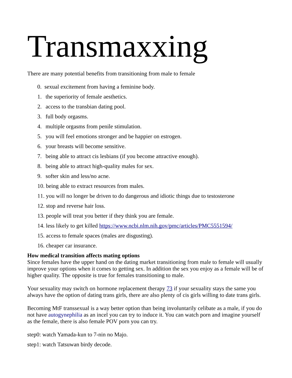 Transmaxxing