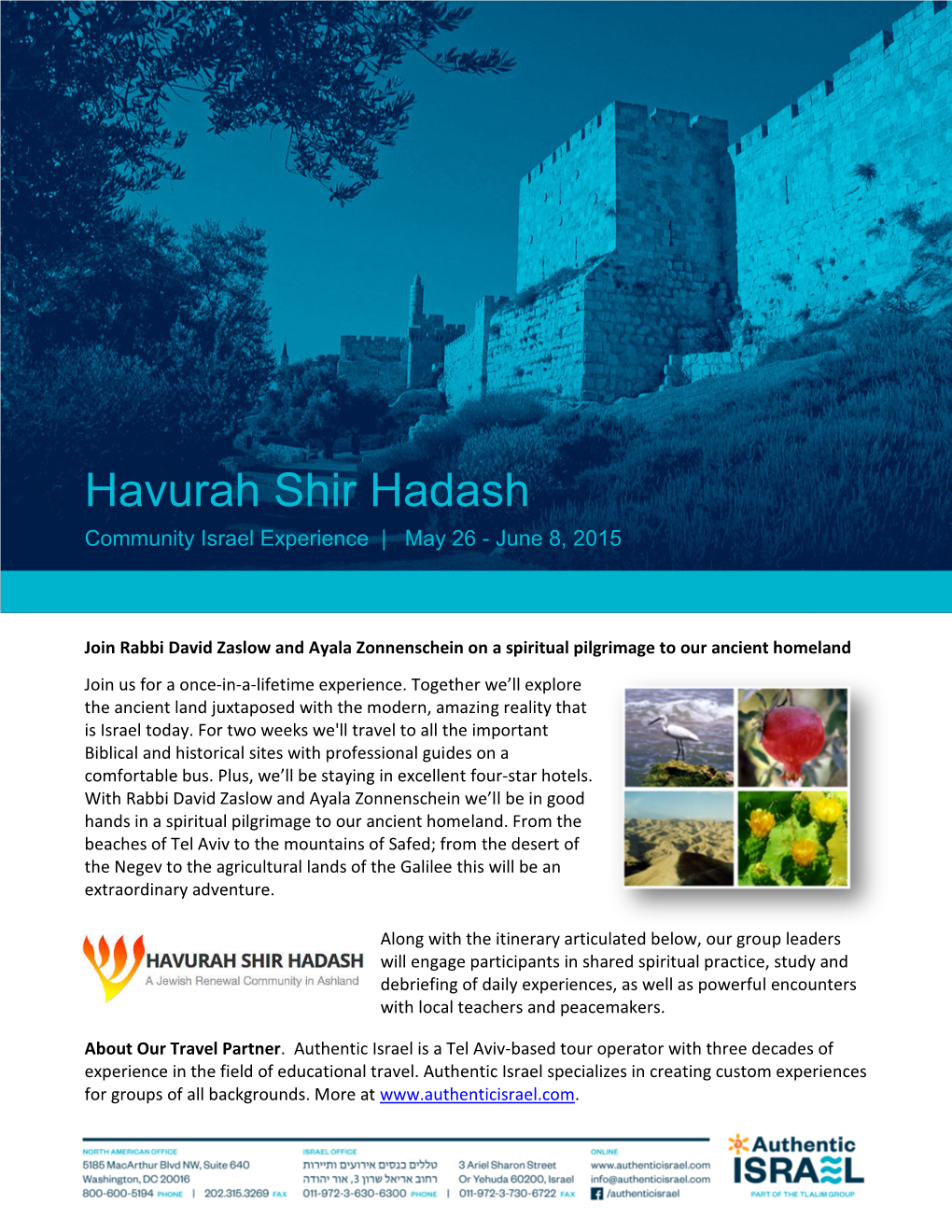 Havurah Shir Hadash 1