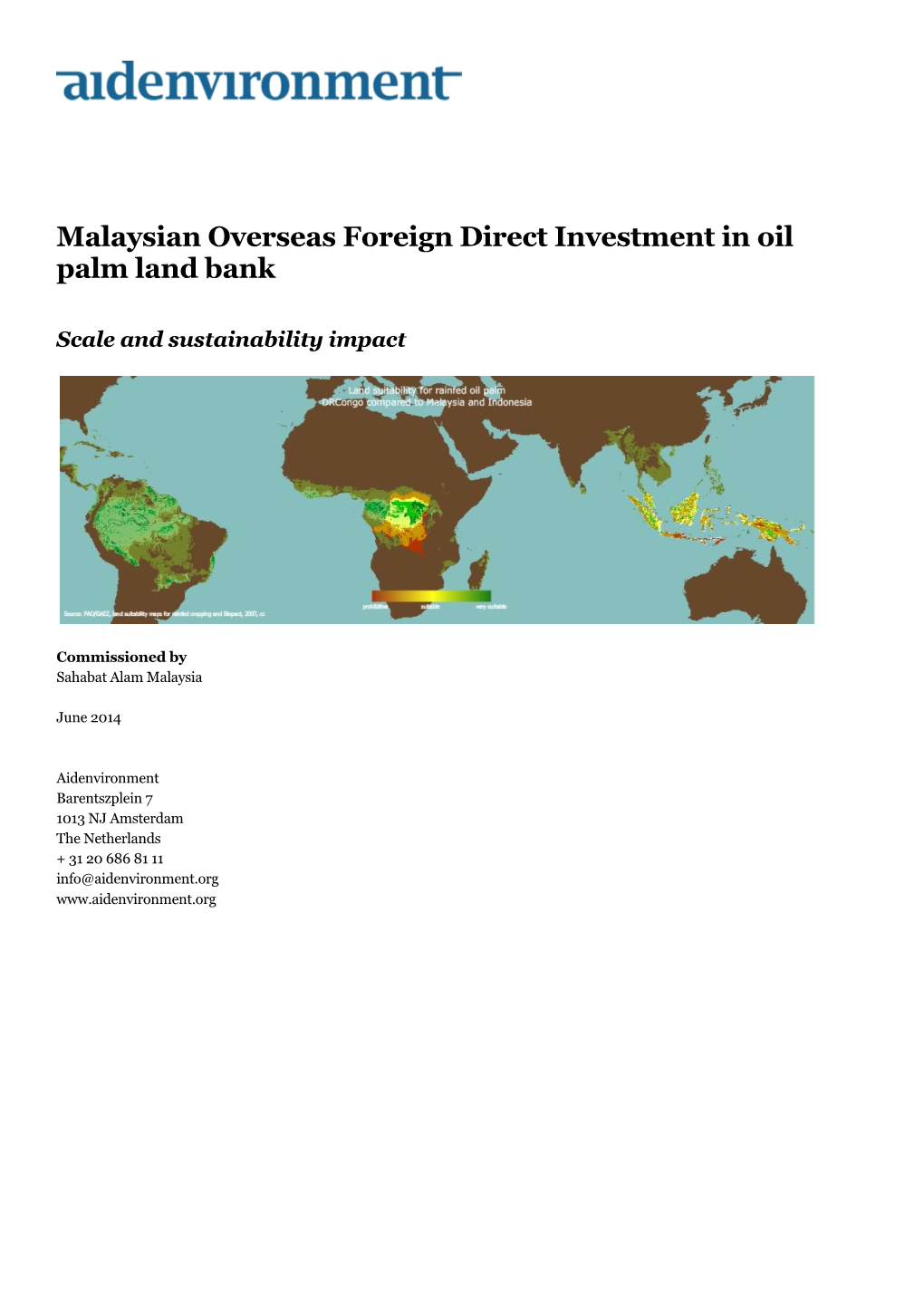 Malaysian Overseas Foreign Direct Investment in Oil Palm Land Bank