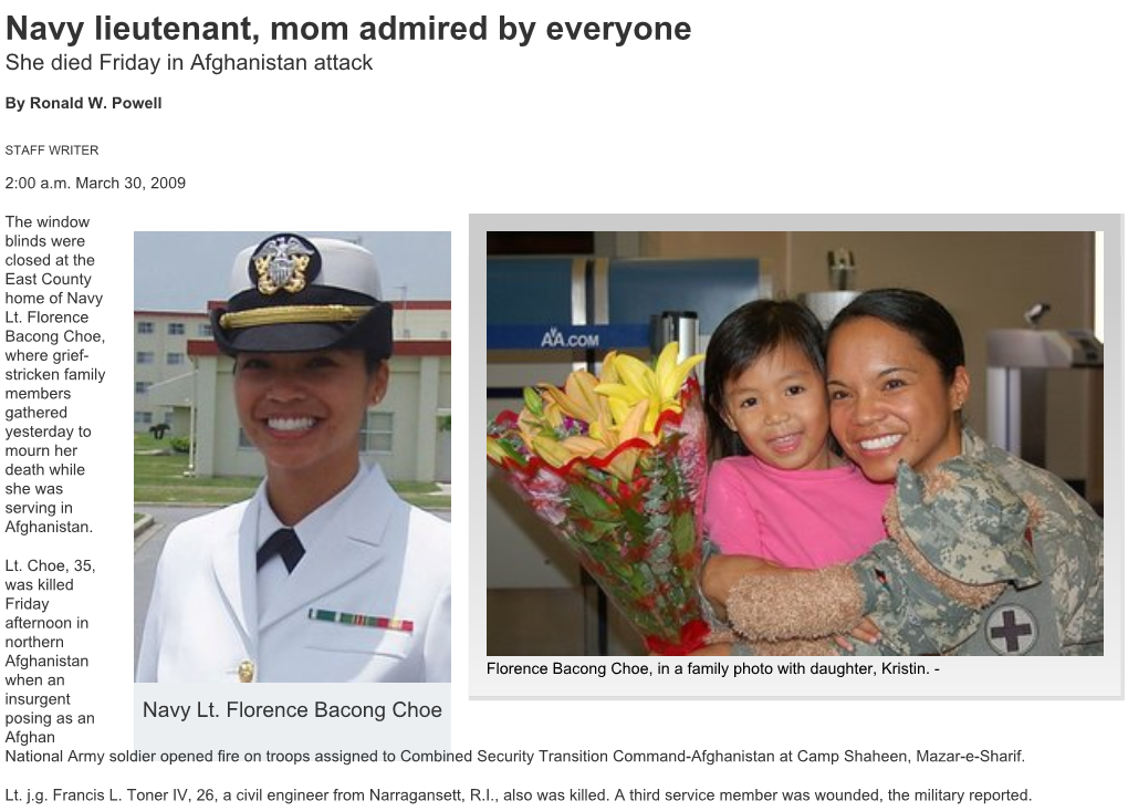 Navy Lieutenant, Mom Admired by Everyone
