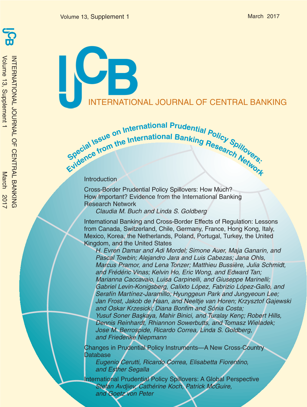 Cover and Contents, IJCB Journal March 2017