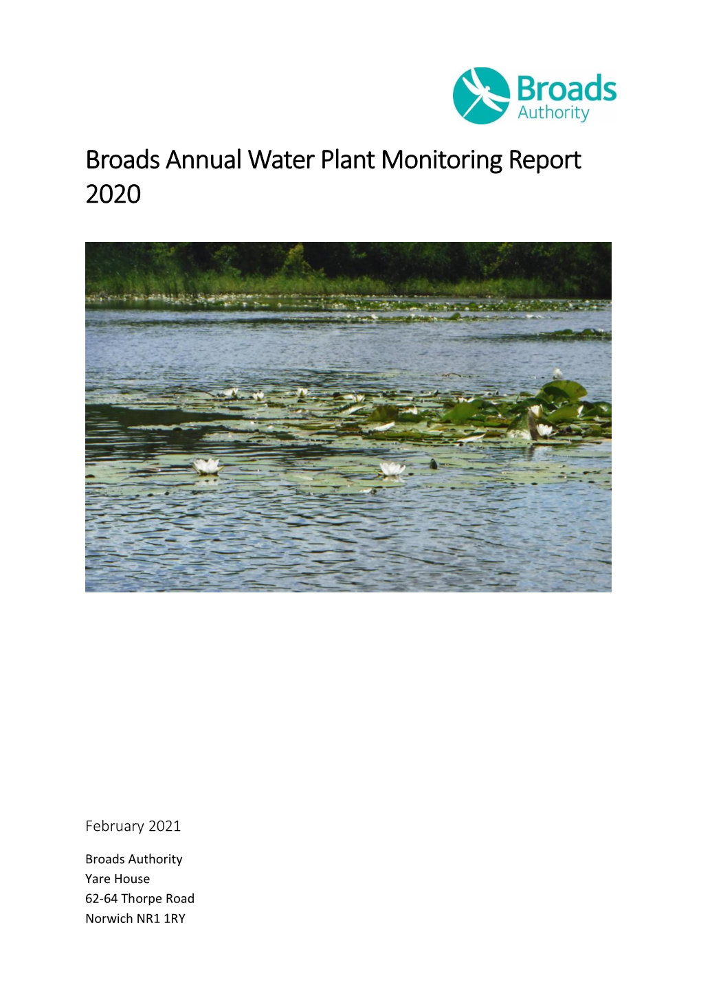 Broads Annual Water Plant Monitoring Report 2020