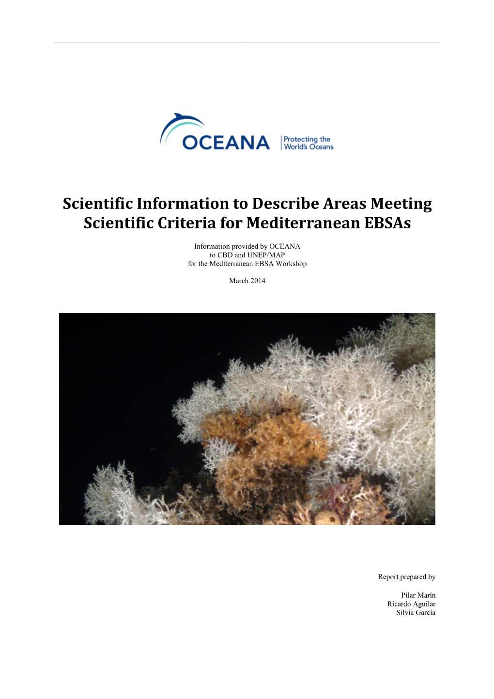 Scientific Information to Describe Areas Meeting Scientific Criteria for Mediterranean Ebsas