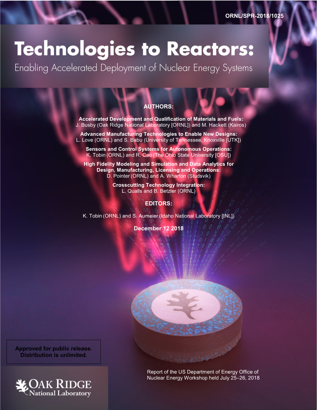 Ornl/Spr-2018/1025 Authors