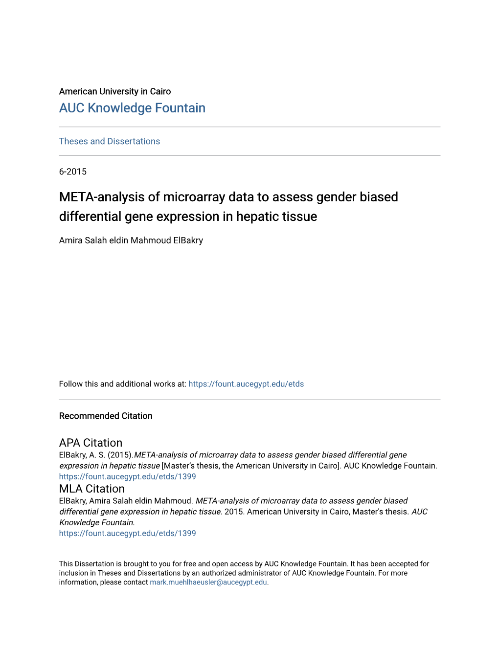 META-Analysis of Microarray Data to Assess Gender Biased Differential Gene Expression in Hepatic Tissue