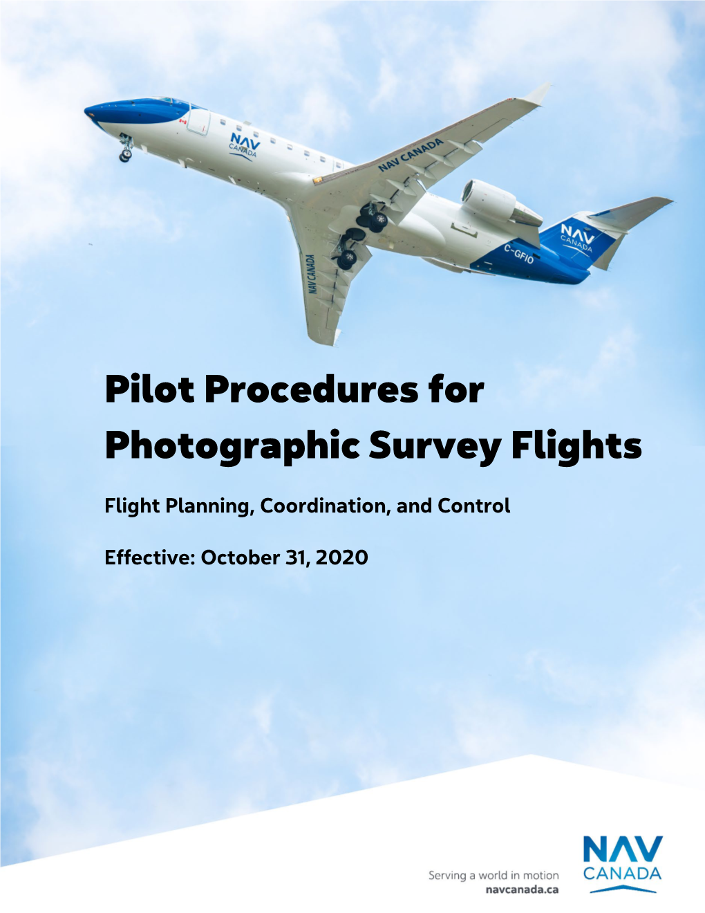 Pilot Procedures for Photographic Survey Flights