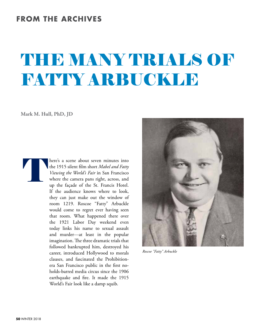 The Many Trials of Fatty Arbuckle