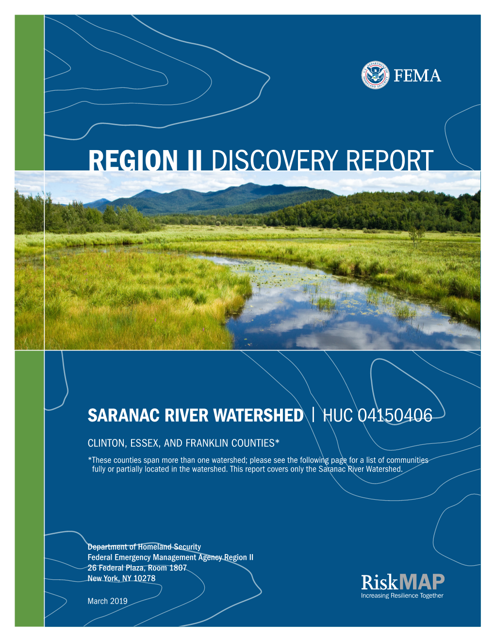 Flood Risk Discovery Report Saranac River Watershed