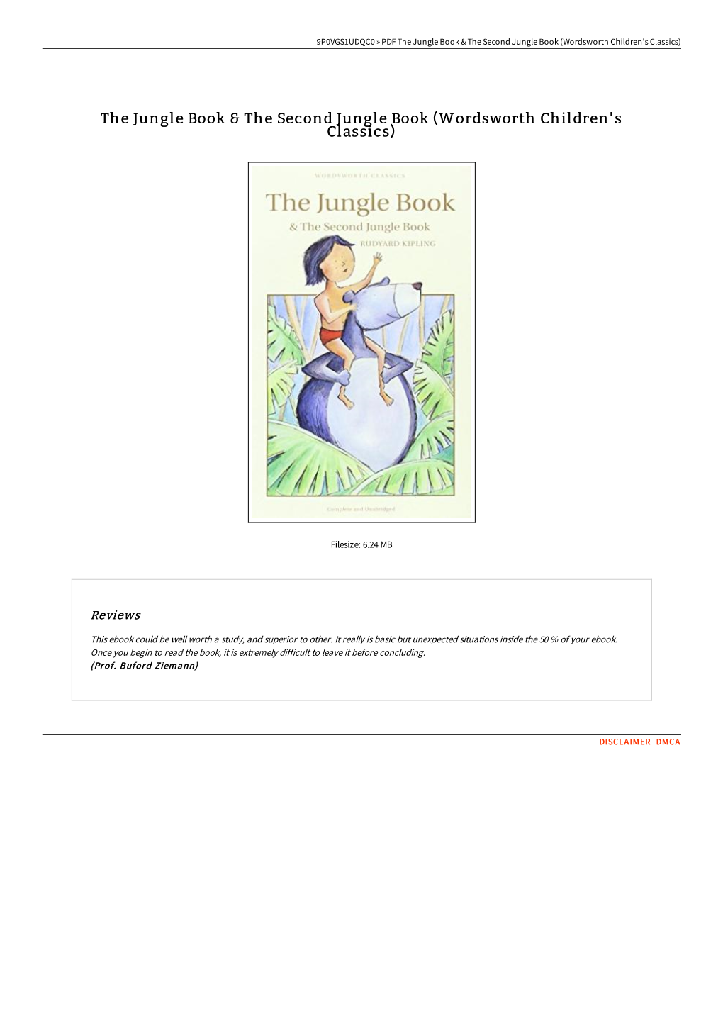 Read Book &gt; the Jungle Book & the Second Jungle Book (Wordsworth