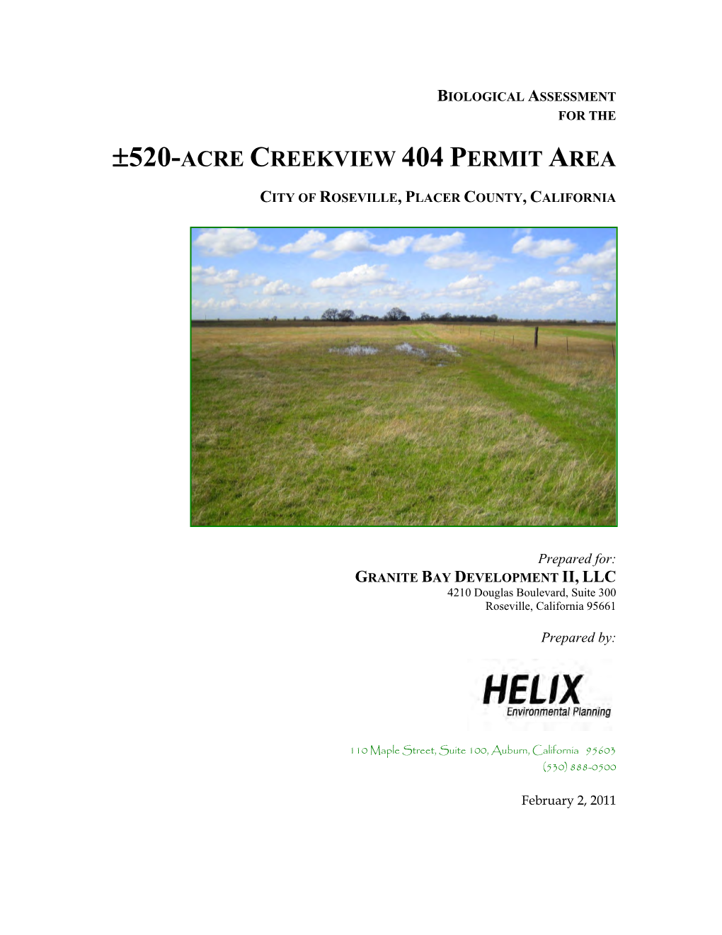 ±520-Acre Creekview 404 Permit Area