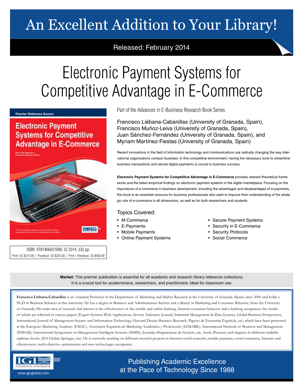 Electronic Payment Systems for Competitive Advantage in E-Commerce