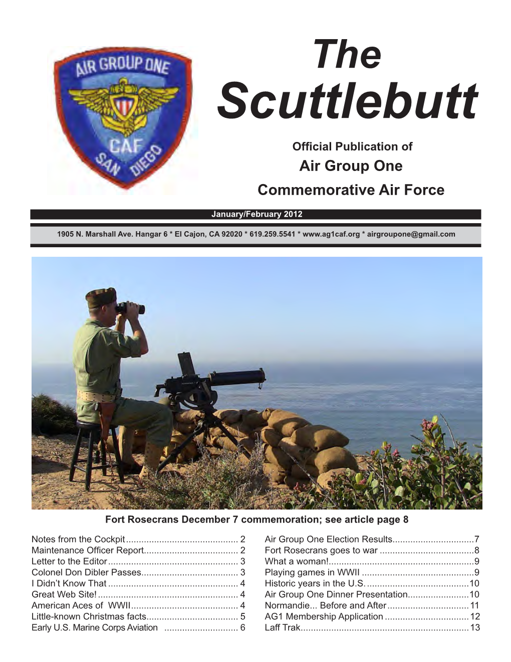 Scuttlebutt Official Publication of Air Group One Commemorative Air Force