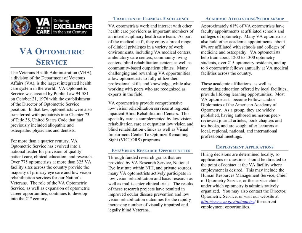 Va Optometry Residencies s1