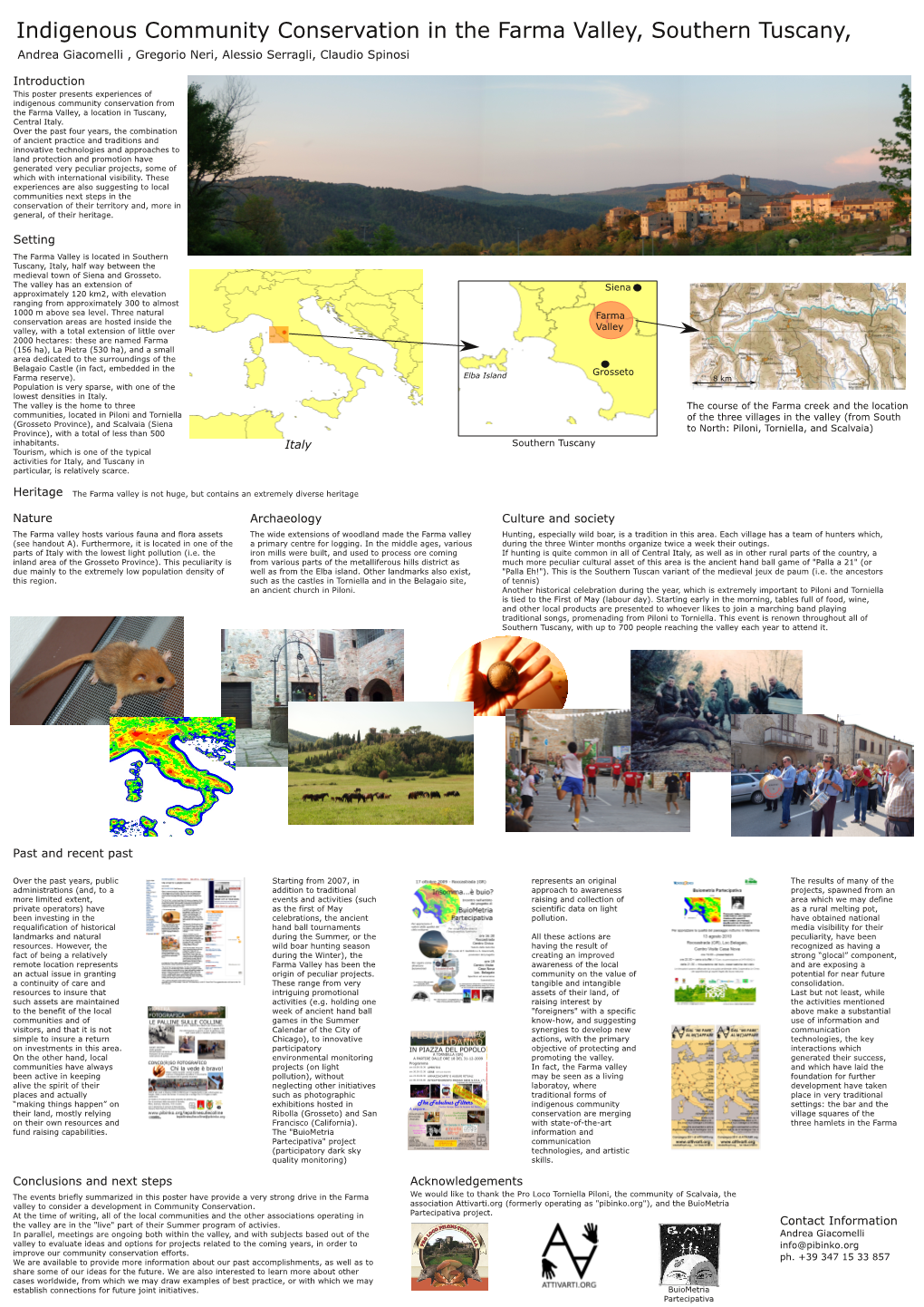 Indigenous Community Conservation in the Farma Valley, Southern Tuscany, Andrea Giacomelli , Gregorio Neri, Alessio Serragli, Claudio Spinosi