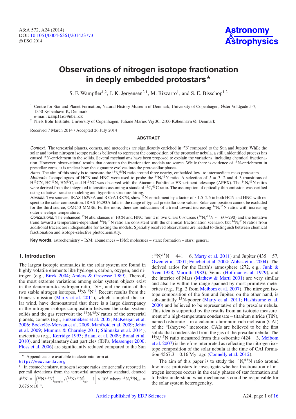 Observations of Nitrogen Isotope Fractionation in Deeply Embedded Protostars