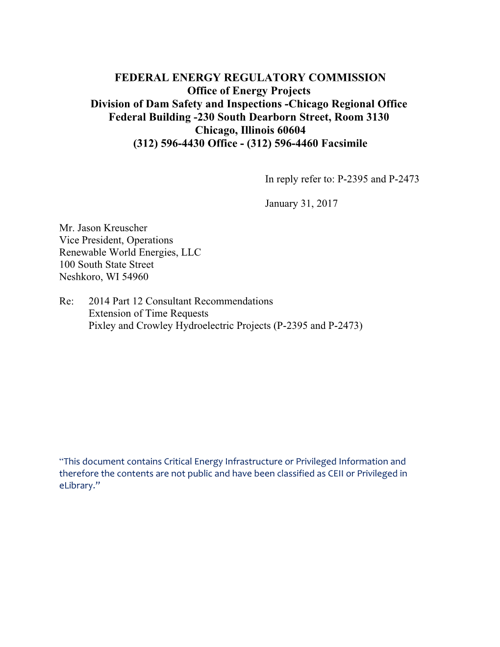 Federal Energy Regulatory Commission s3