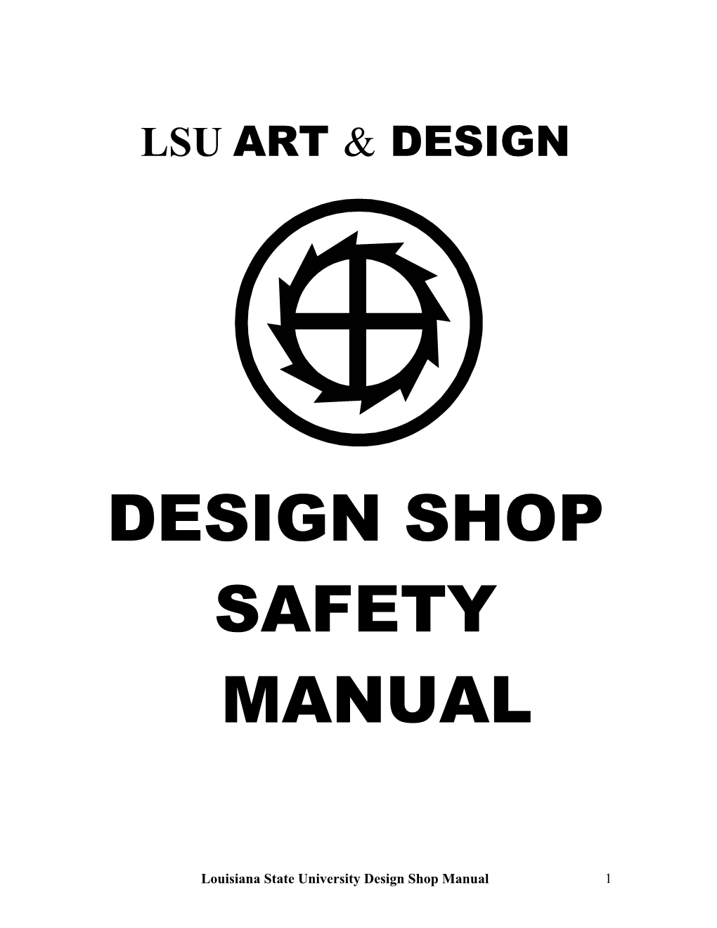 Design Shop Safety Manual