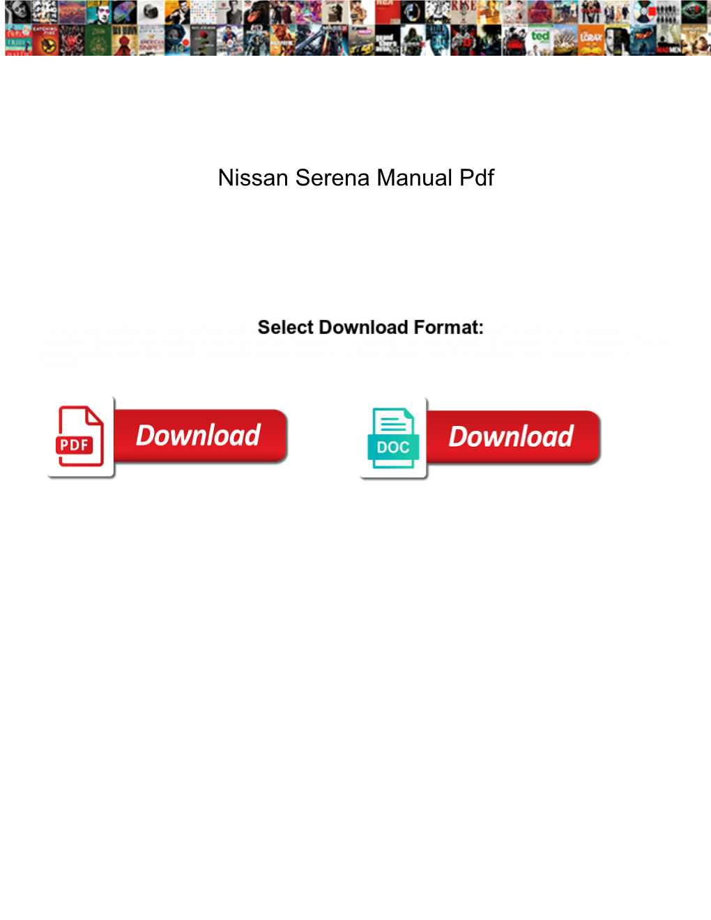 Nissan Serena Manual Pdf