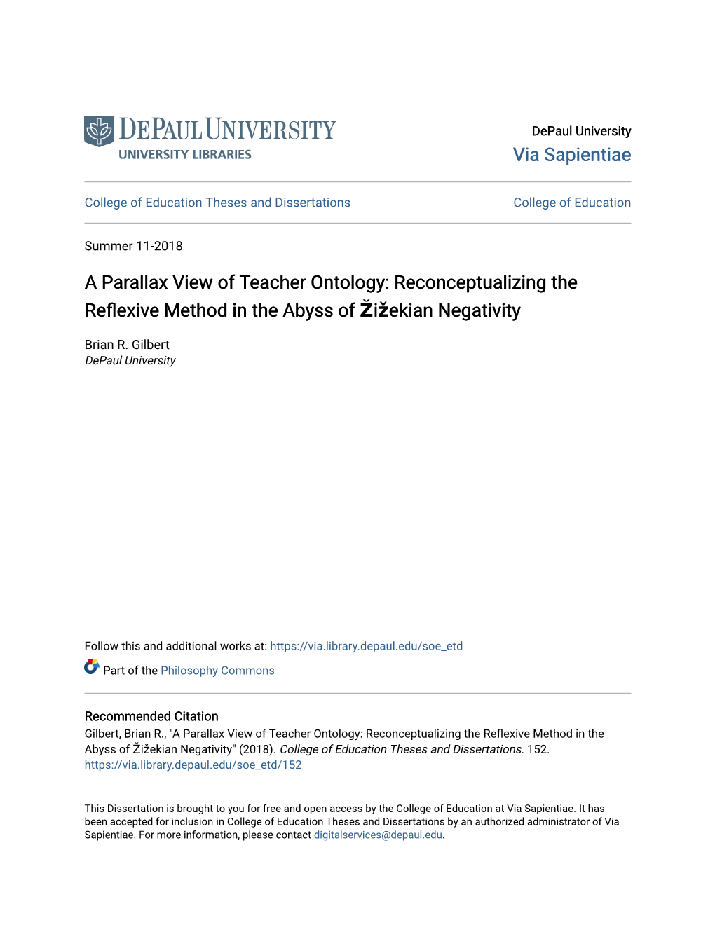A Parallax View of Teacher Ontology: Reconceptualizing the Reflexive Method in the Abyss of Žižekian Negativity
