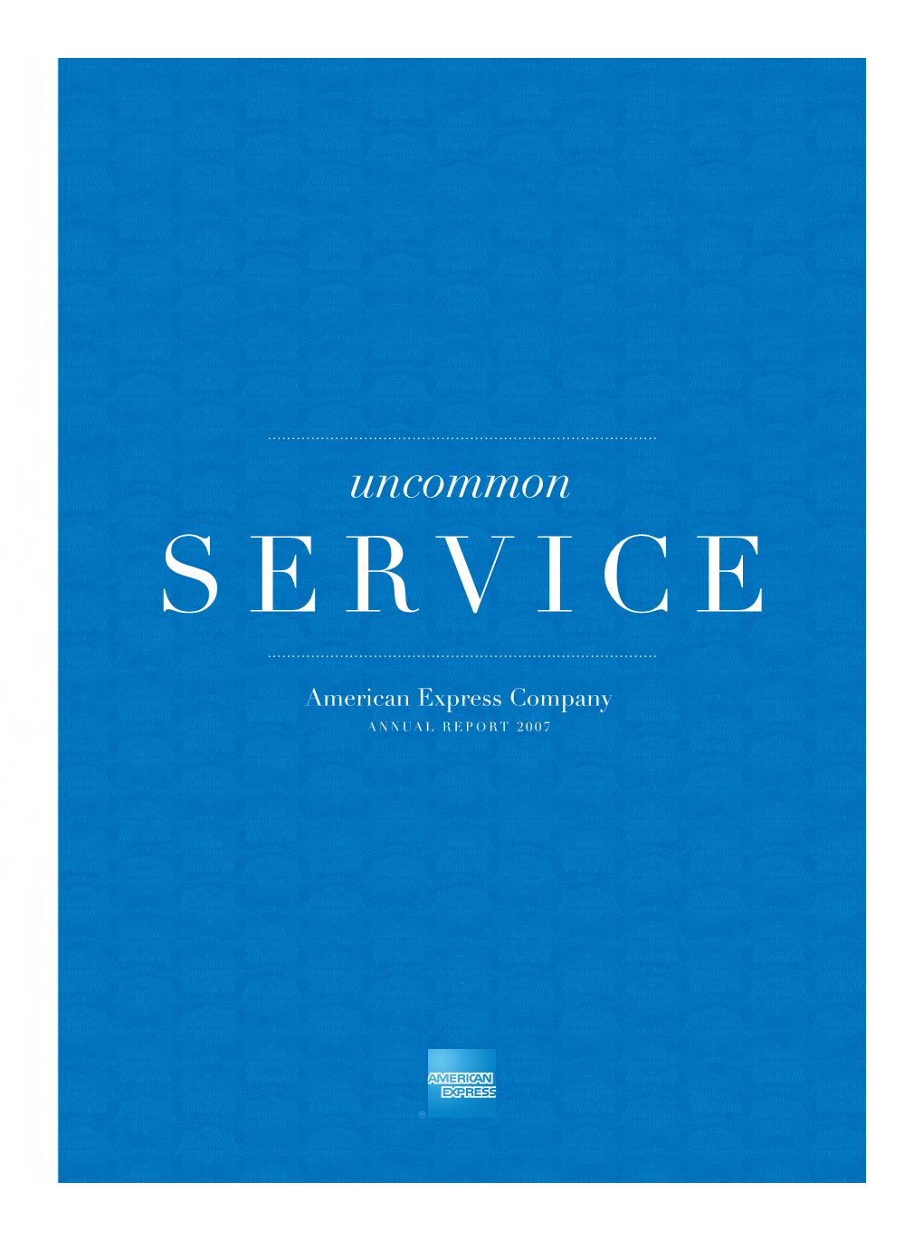 Service Annual Report 2007