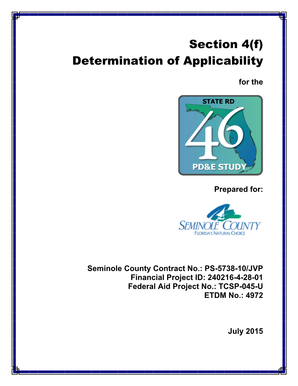 2015-07-01 SR 46 Pdande Study LJCA